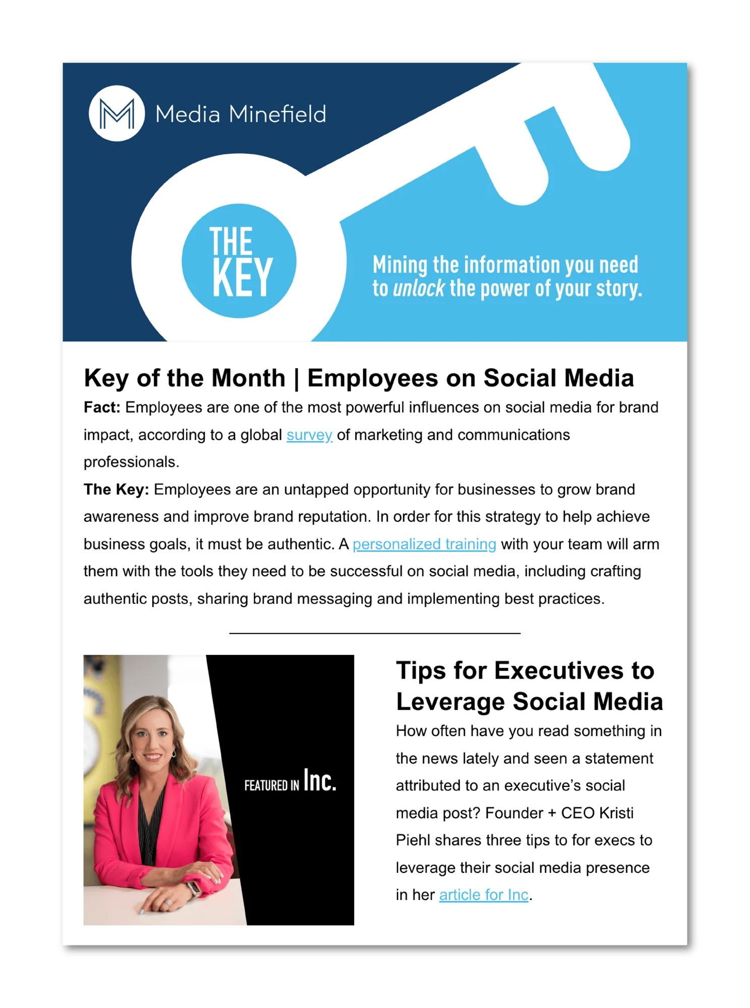 The Key Landing Page Graphic